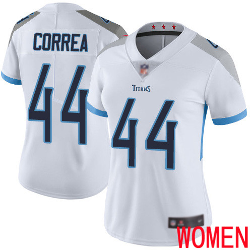 Tennessee Titans Limited White Women Kamalei Correa Road Jersey NFL Football 44 Vapor Untouchable